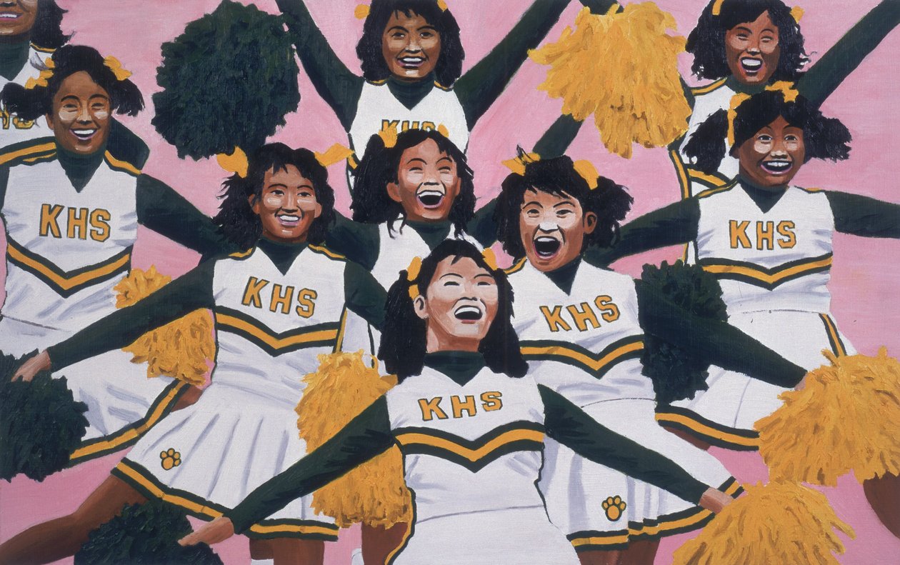 Kiamuki High School cheerleaders door Joe Heaps Nelson