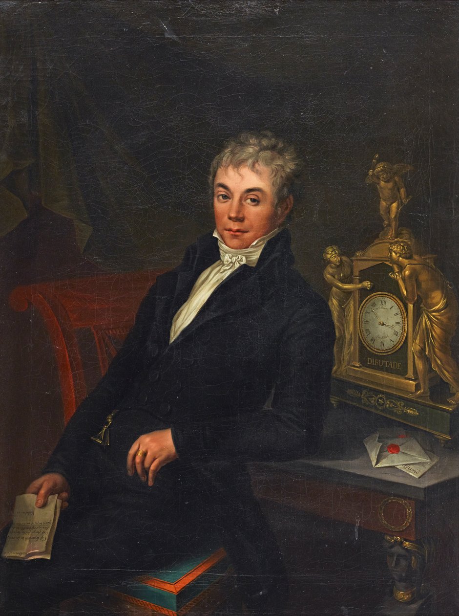 Portret van Gustaf Fredrik af Wirsén door Johan Gustaf Wäström