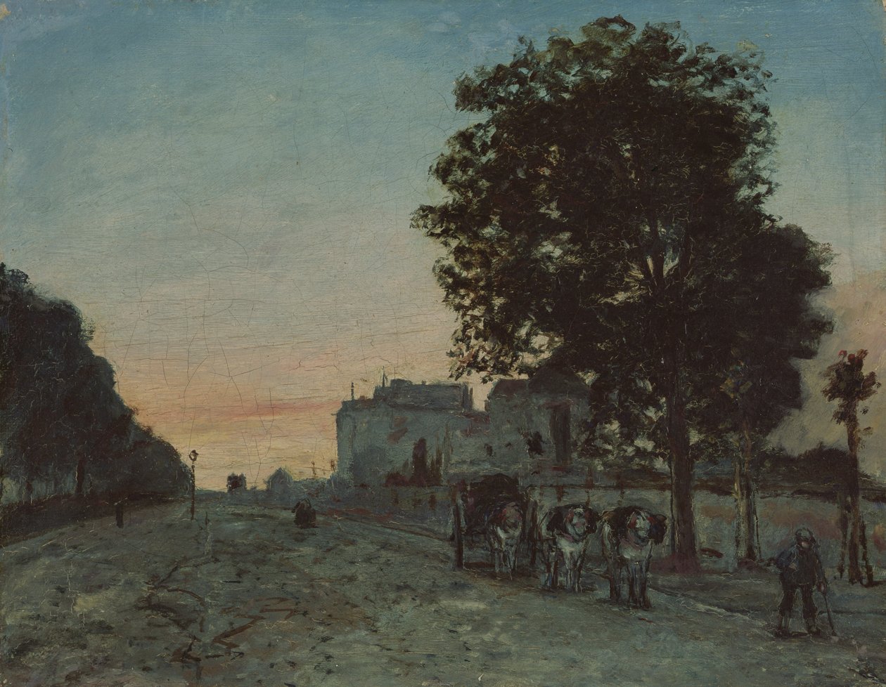 Le Boulevard Jourdan, Parijs door Johan Barthold Jongkind