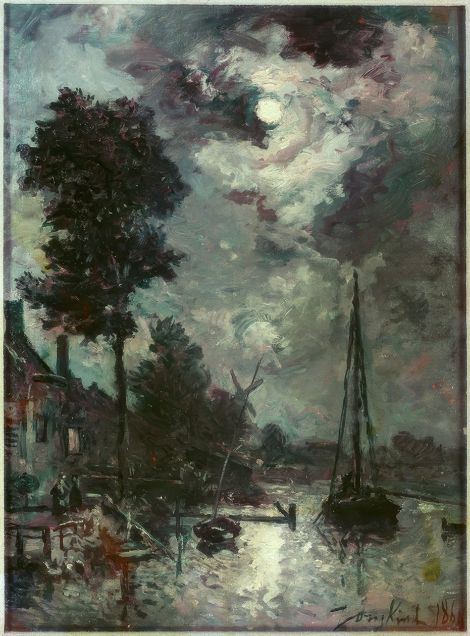 Maanlicht door Johan Barthold Jongkind