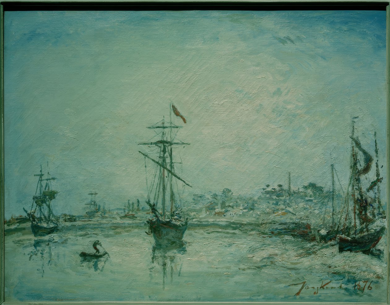 De haven van Honfleur door Johan Barthold Jongkind
