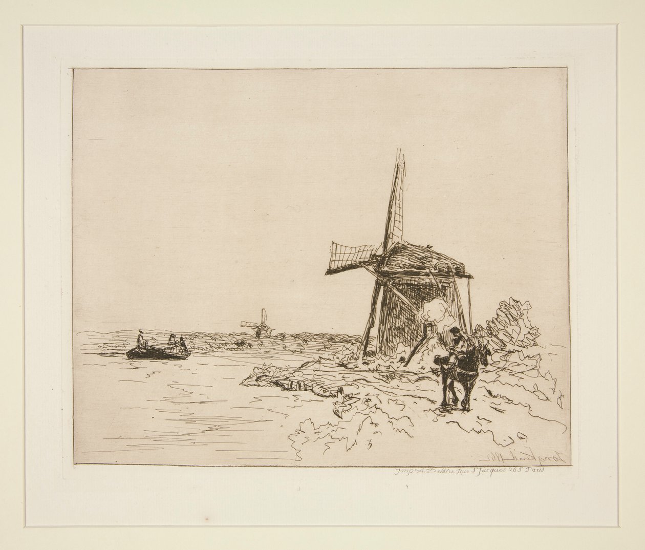 Le Chemin de Halage (Het jaagpad) door Johan Barthold Jongkind