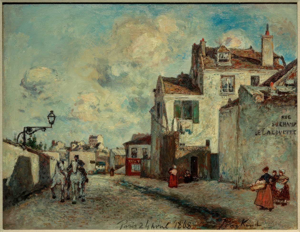 Rue du Champ-de-l’Alouette door Johan Barthold Jongkind