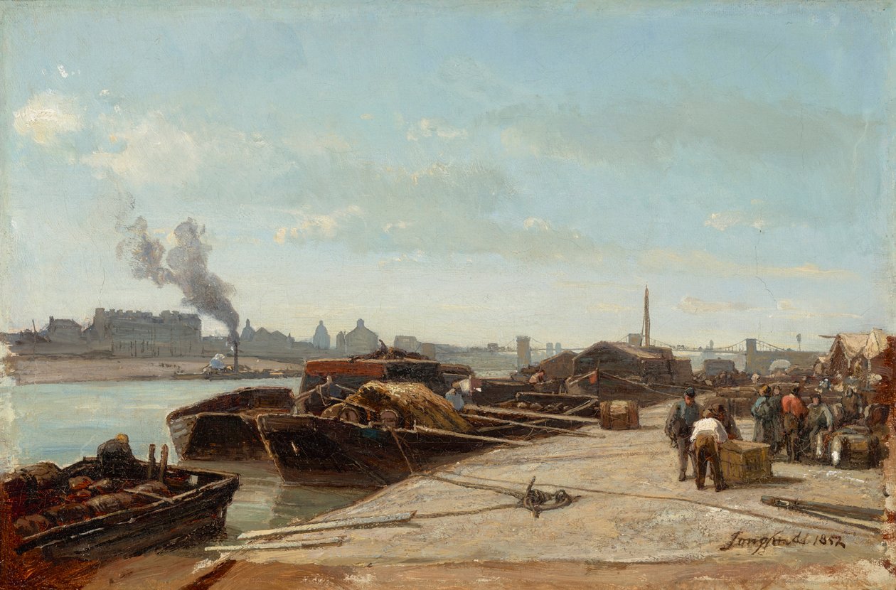 Seine-oever door Johan Barthold Jongkind