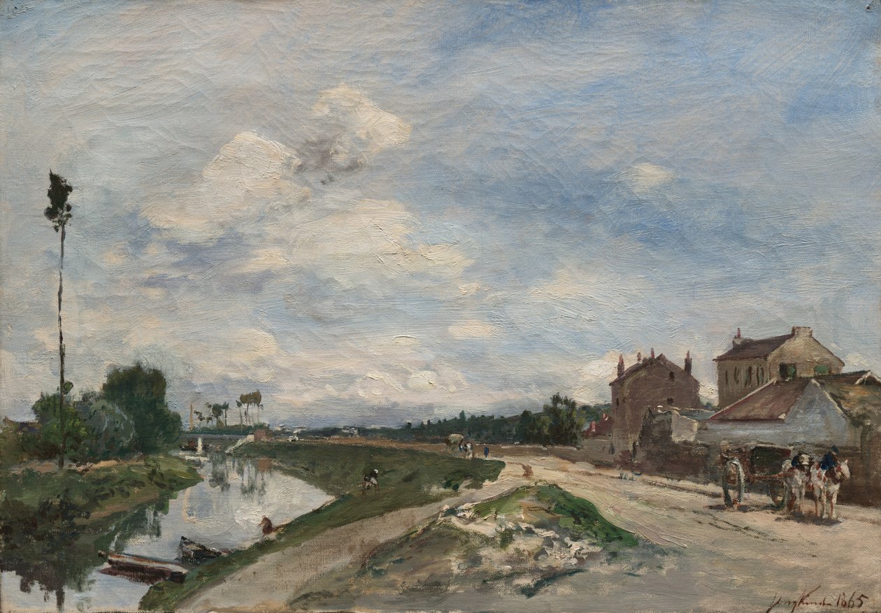 De Seine bij Bas-Meudon, 1865 door Johan Barthold Jongkind