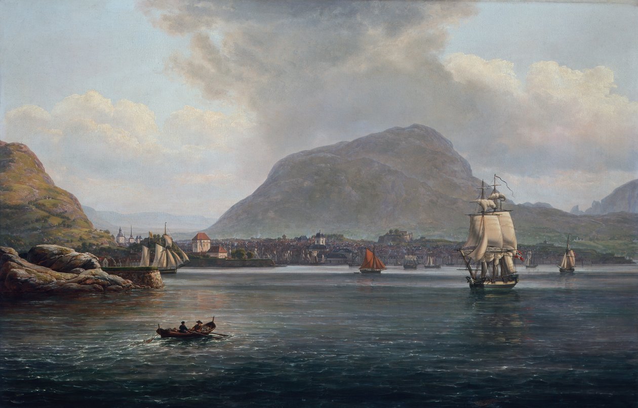 Bergense baai door Johan Christian Dahl