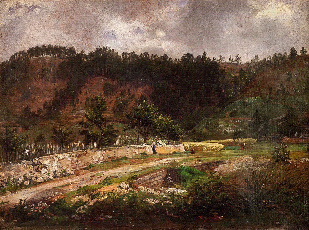 Weg bij Pillnitz door Johan Christian Dahl