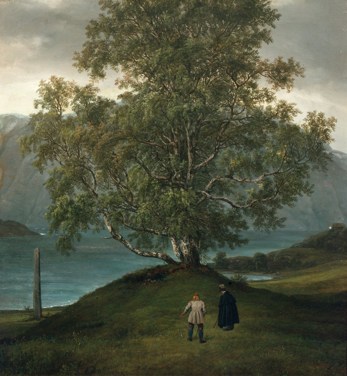 Kronkelende berk door Johan Christian Dahl