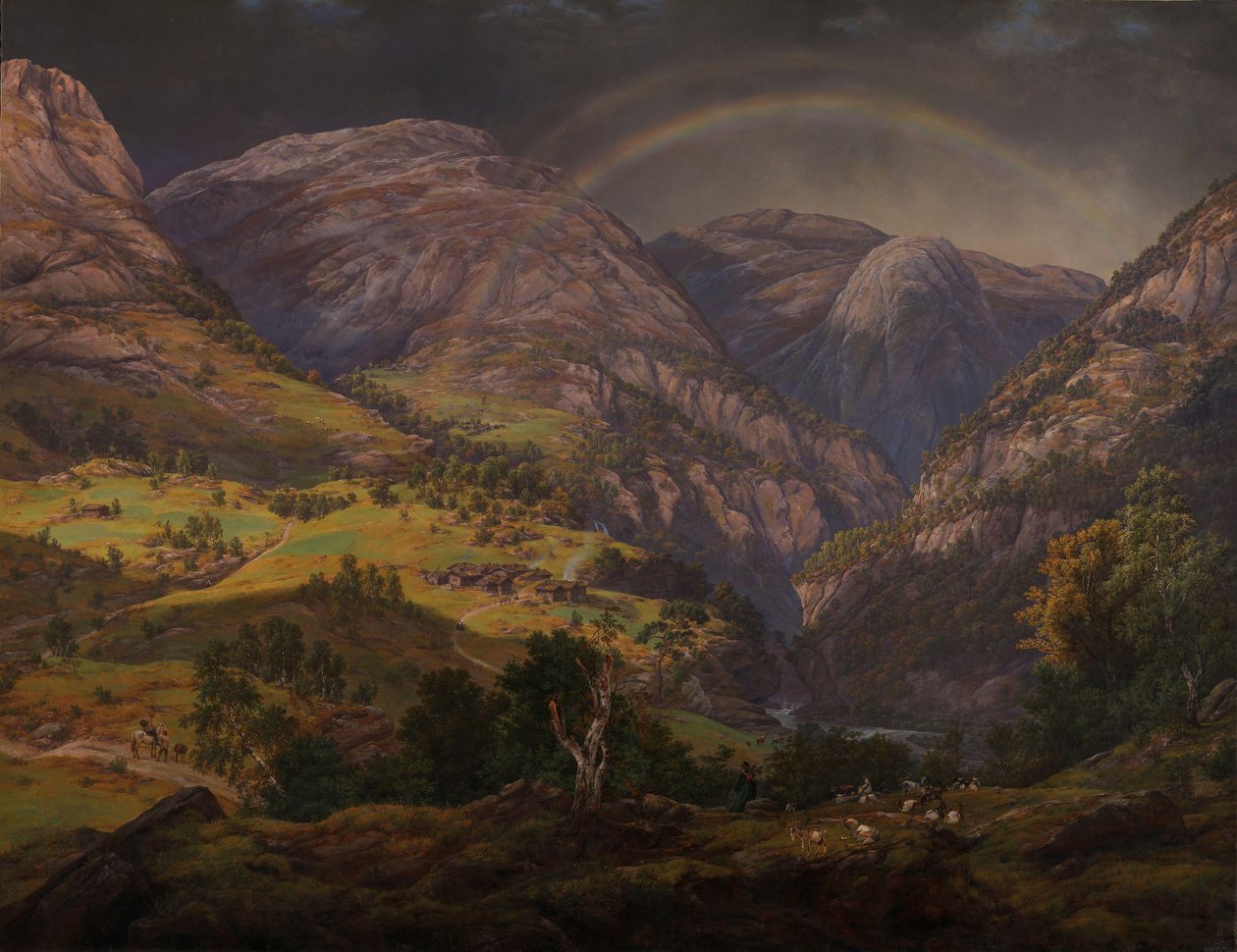 Uitzicht vanaf Stalheim door Johan Christian Dahl