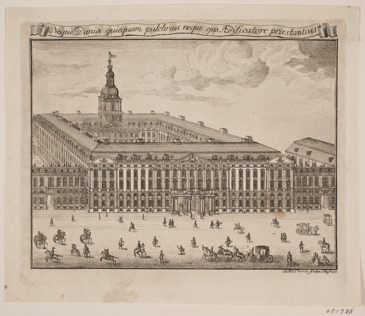 Christiansborg Slot door Johan Herman Thiele