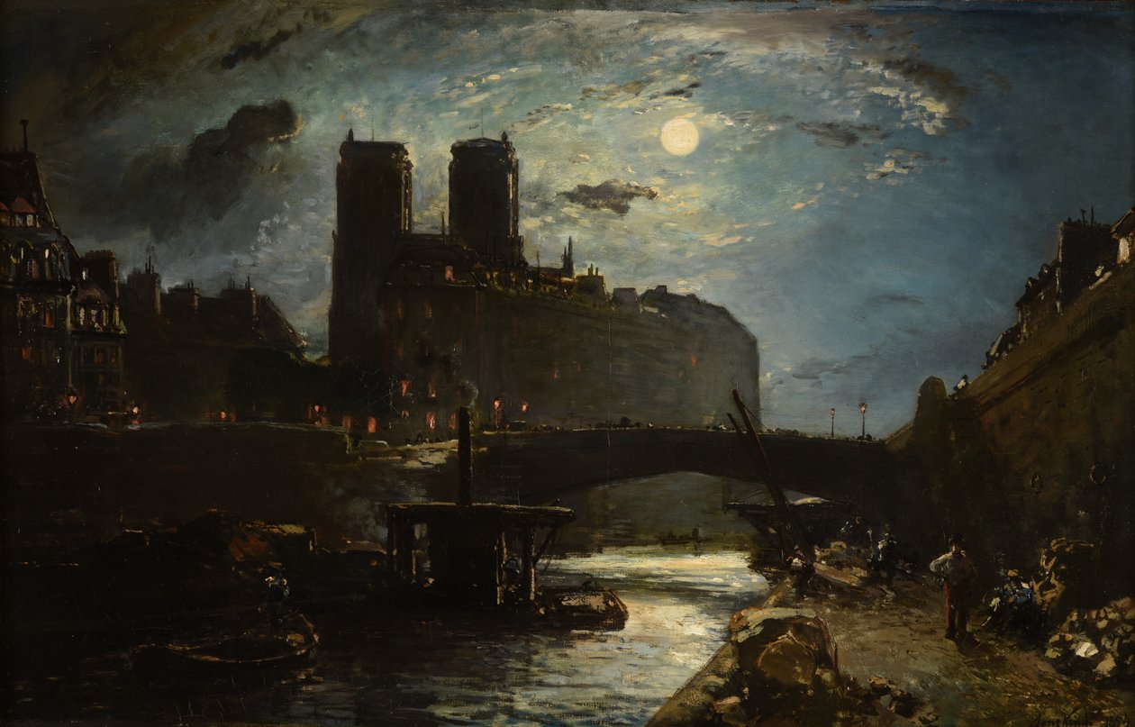 Notre-Dame de Paris door Johan Jongkind