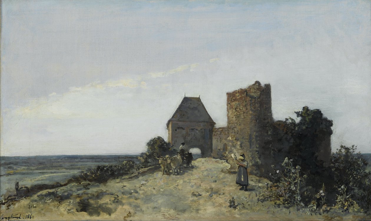Ruïnes van kasteel Rosemont door Johan Jongkind