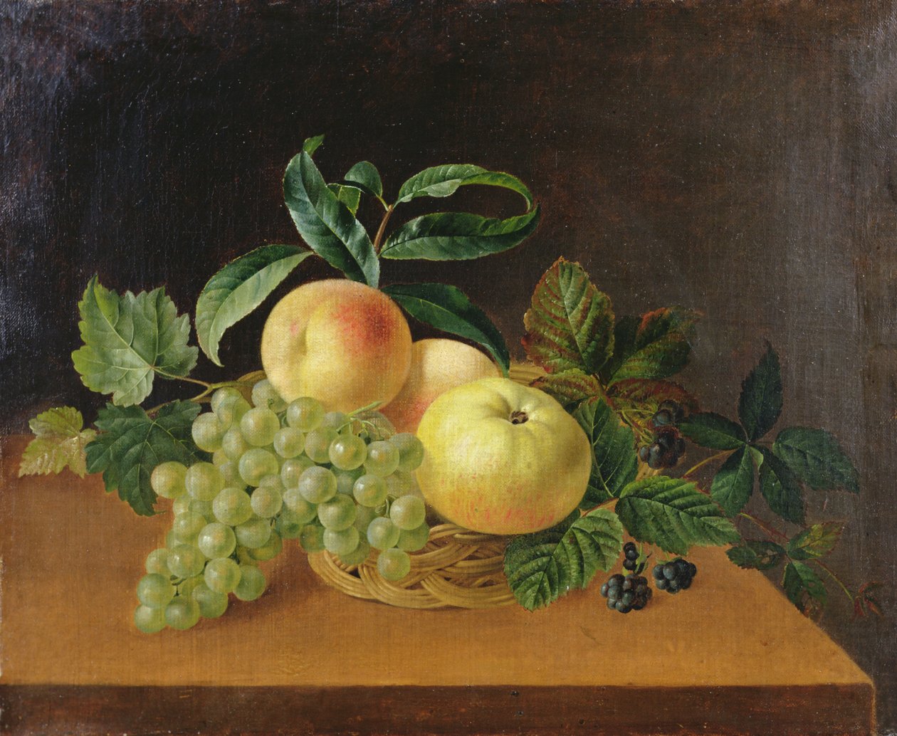 Mand met Appels, Perzik en Druiven door Johan Laurents Jensen