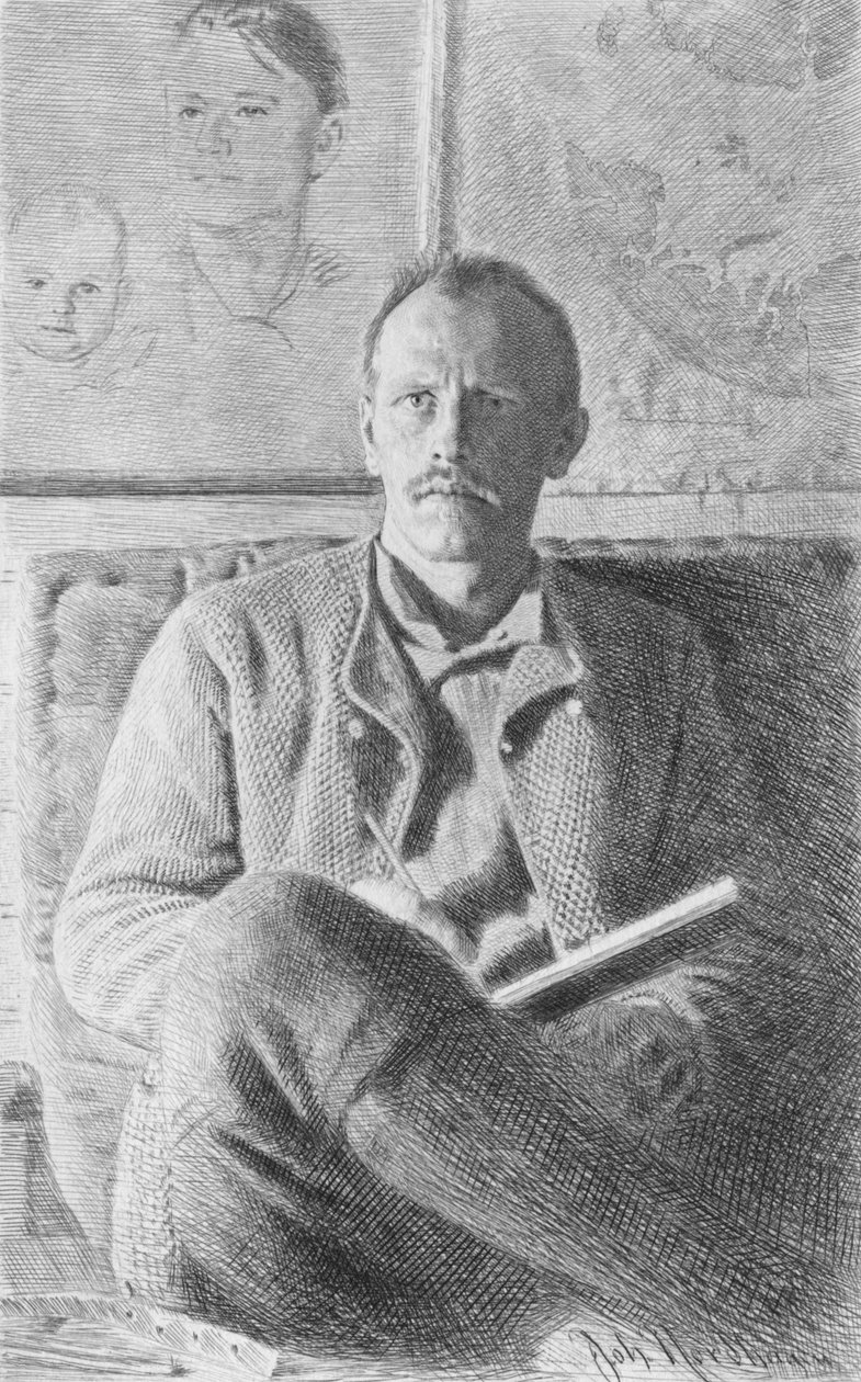 Fridtjof Nansen, 1897 door Johan Nordhagen