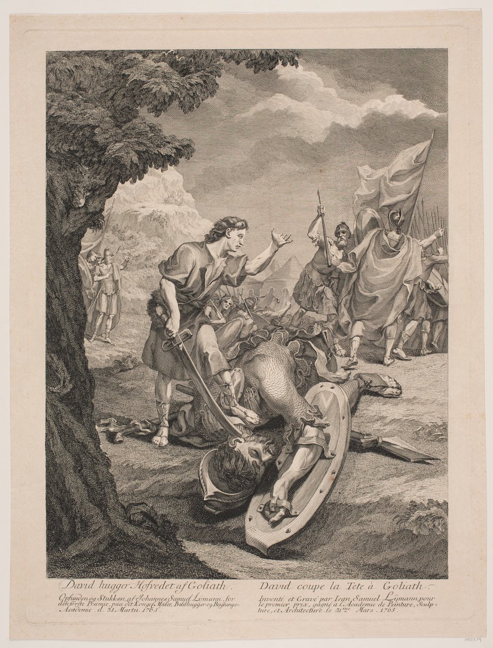 David en Goliath door Johan Samuel Lymann