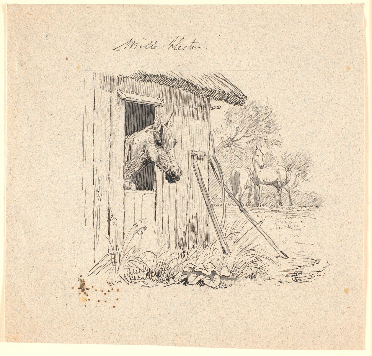 De molenpaard door Johan Thomas Lundbye