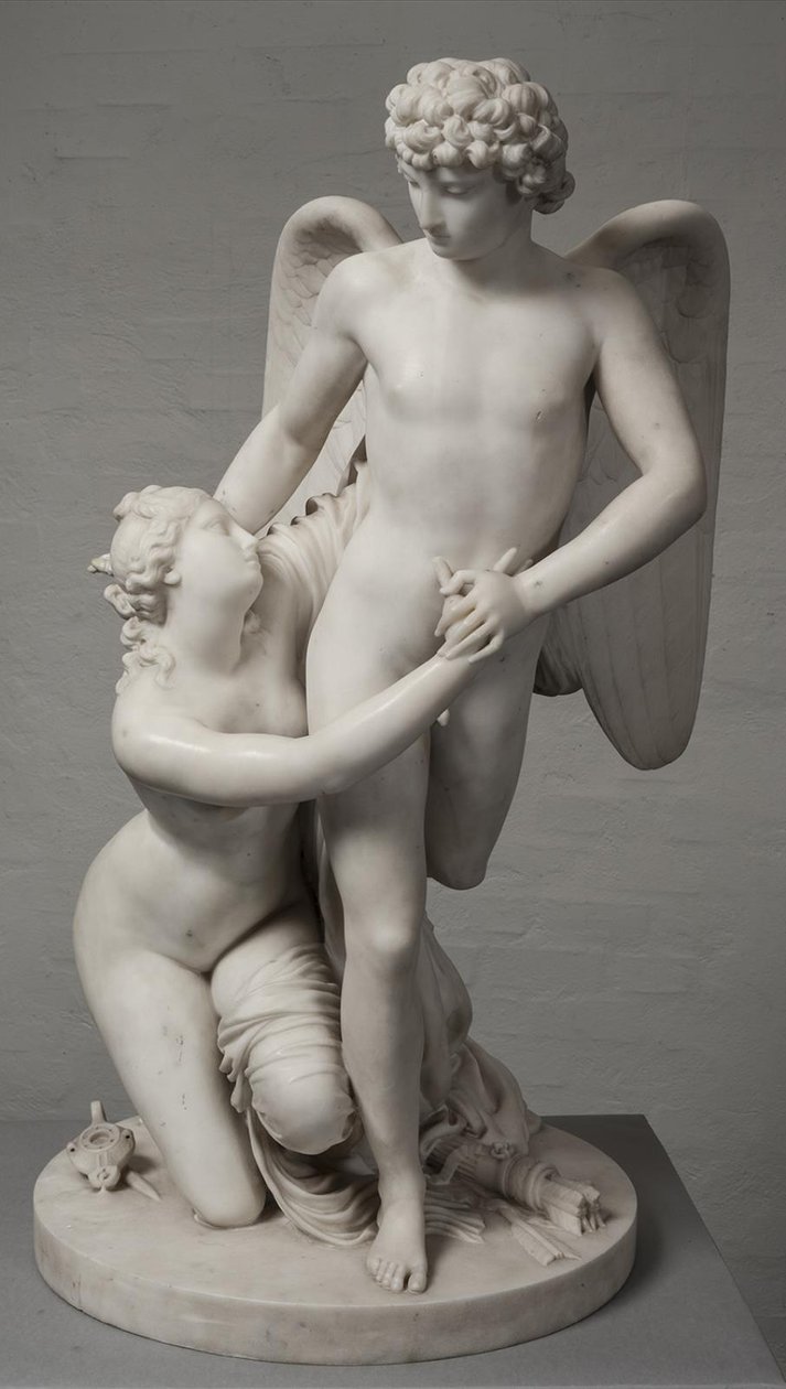 Cupido en Psyche door Johan Tobias Sergel
