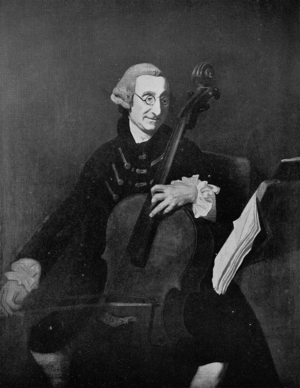 Giacomo Cervetto 1680-1783, Italiaanse cellist door Johan Zoffany
