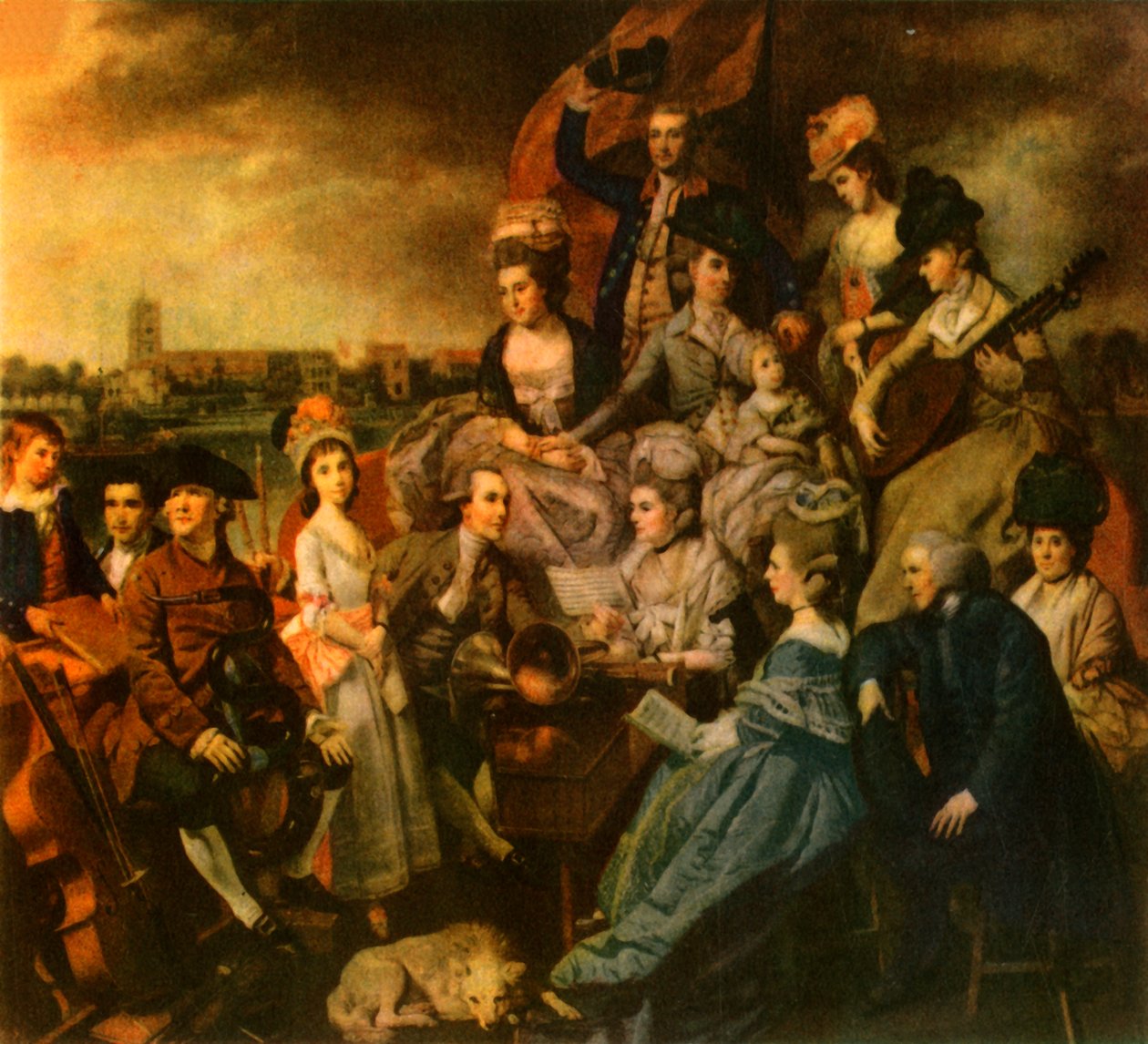 De familie Sharp, 1779-1781, 1942 door Johan Zoffany