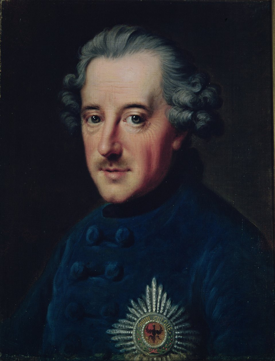 Frederik II de Grote (1712-86) door Johann Georg Ziesenis
