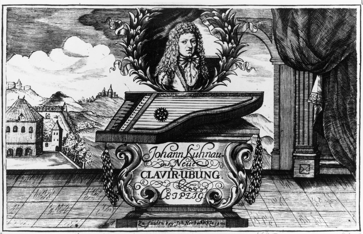Nieuwe Pianopraktijk, 1689 door Johann Kuhnau