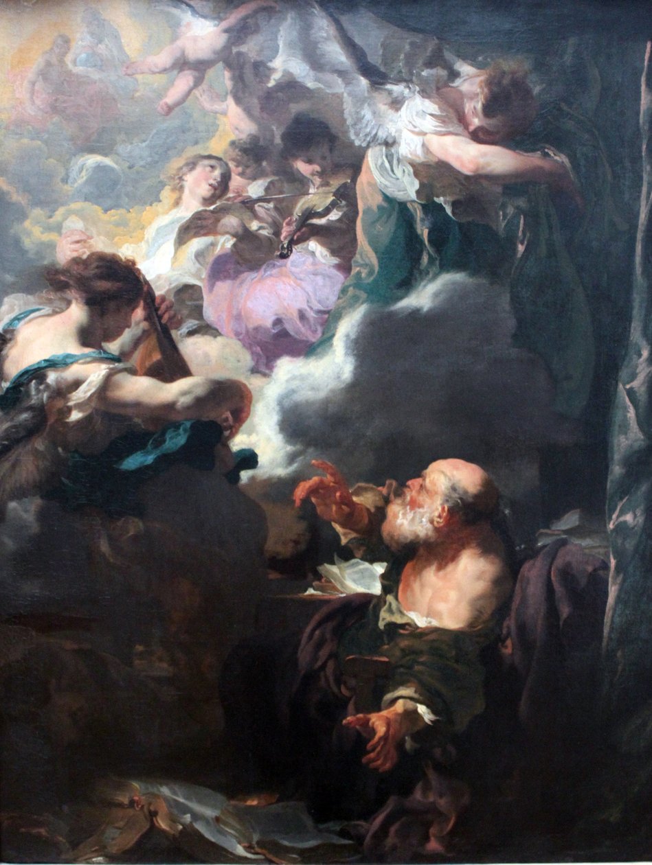 De extase van de heilige Paulus door Johann Liss
