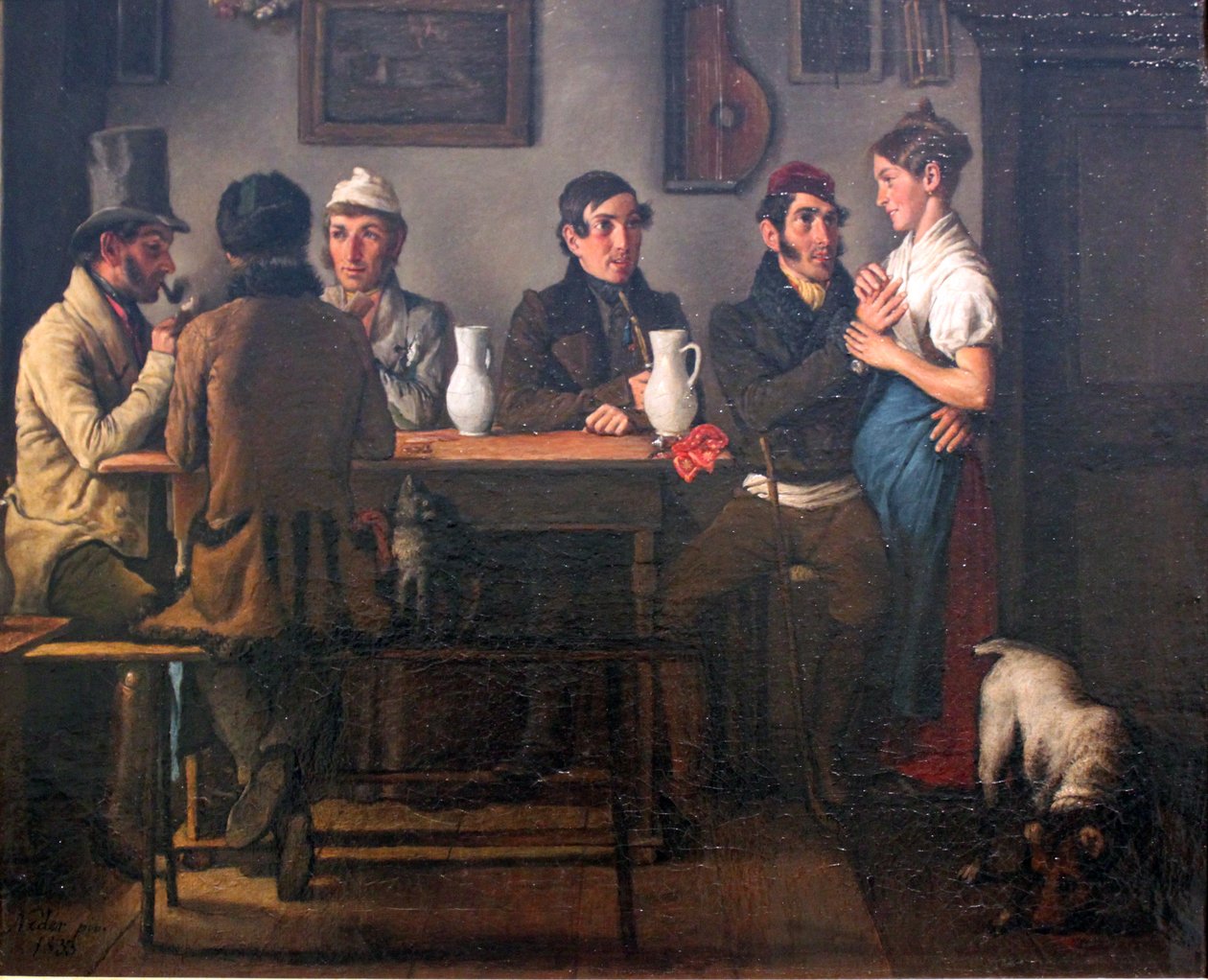 In de Herberg door Johann Michael Neder