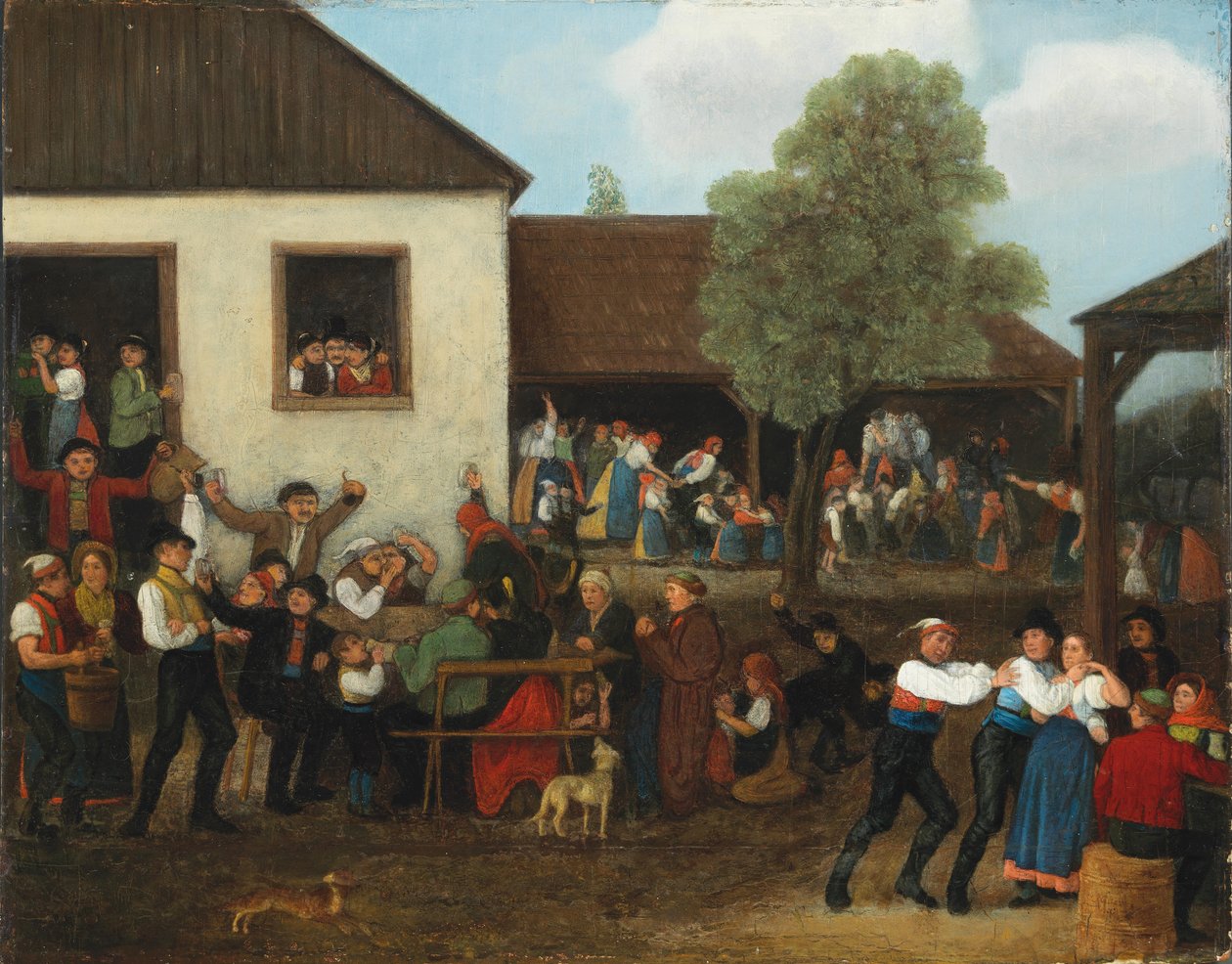 Patronaatsfeest op het platteland door Johann Michael Neder
