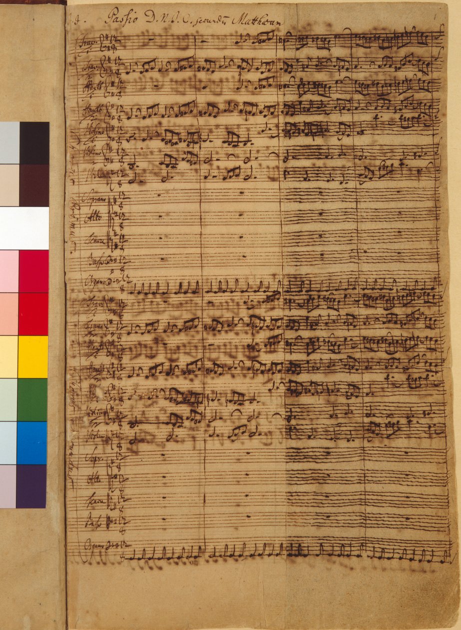 Passio Domini nostri J.C. secundum Evangelistam MATTHAEUM BWV 244, 1730s door Johann Sebastian Bach