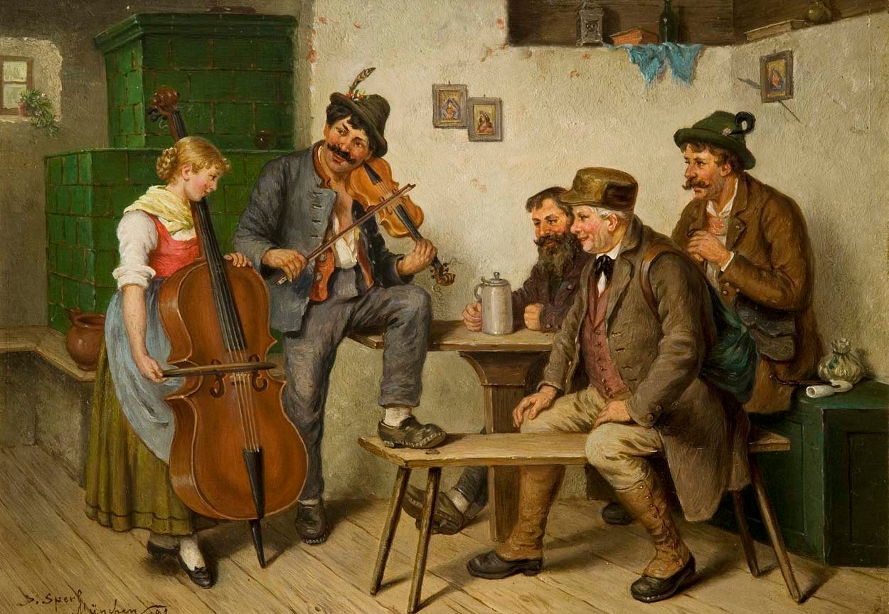Huisconcert door Johann Sperl