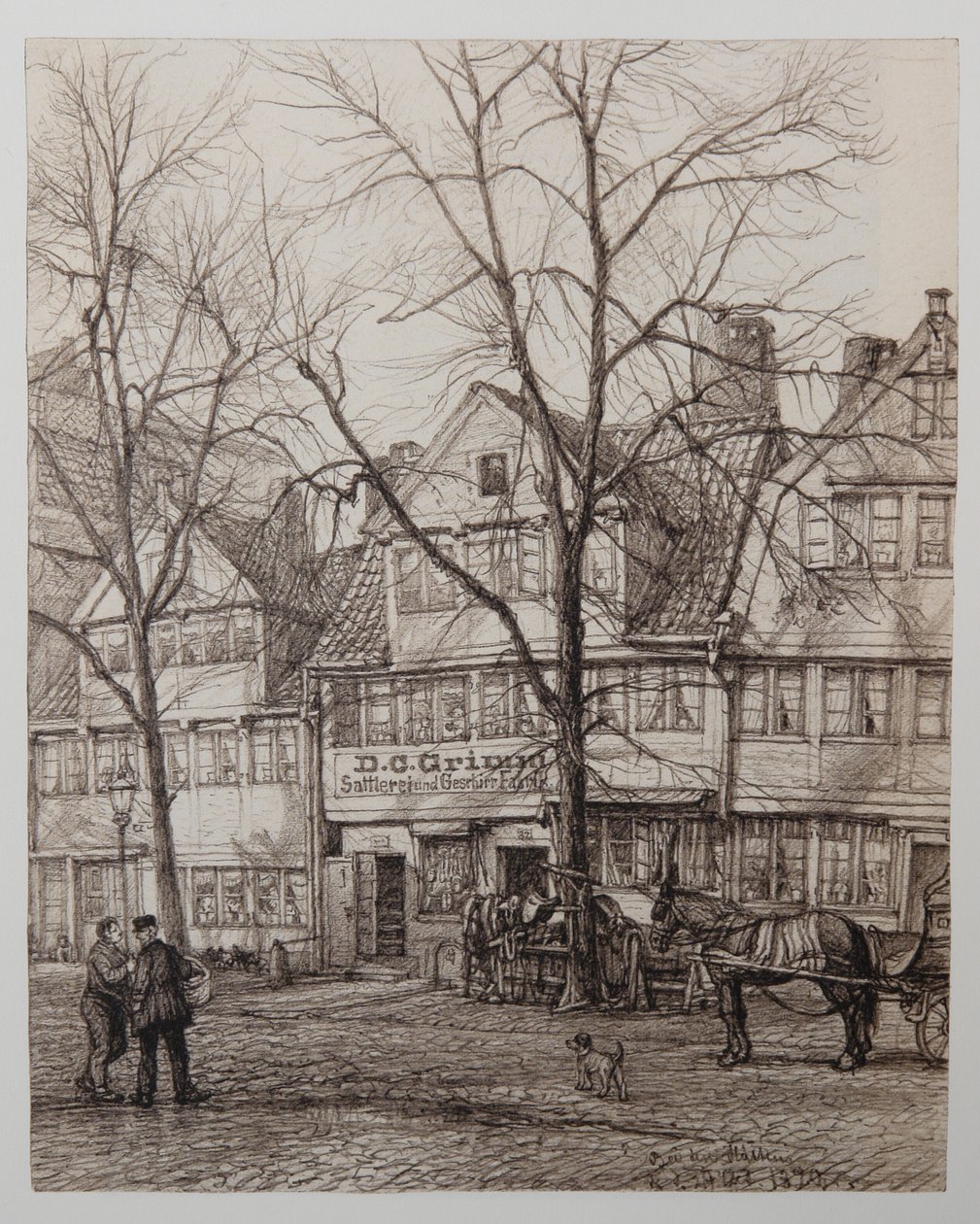 Augenblicke einer Stadt 1882-1894 door Johann Theobald Riefesell