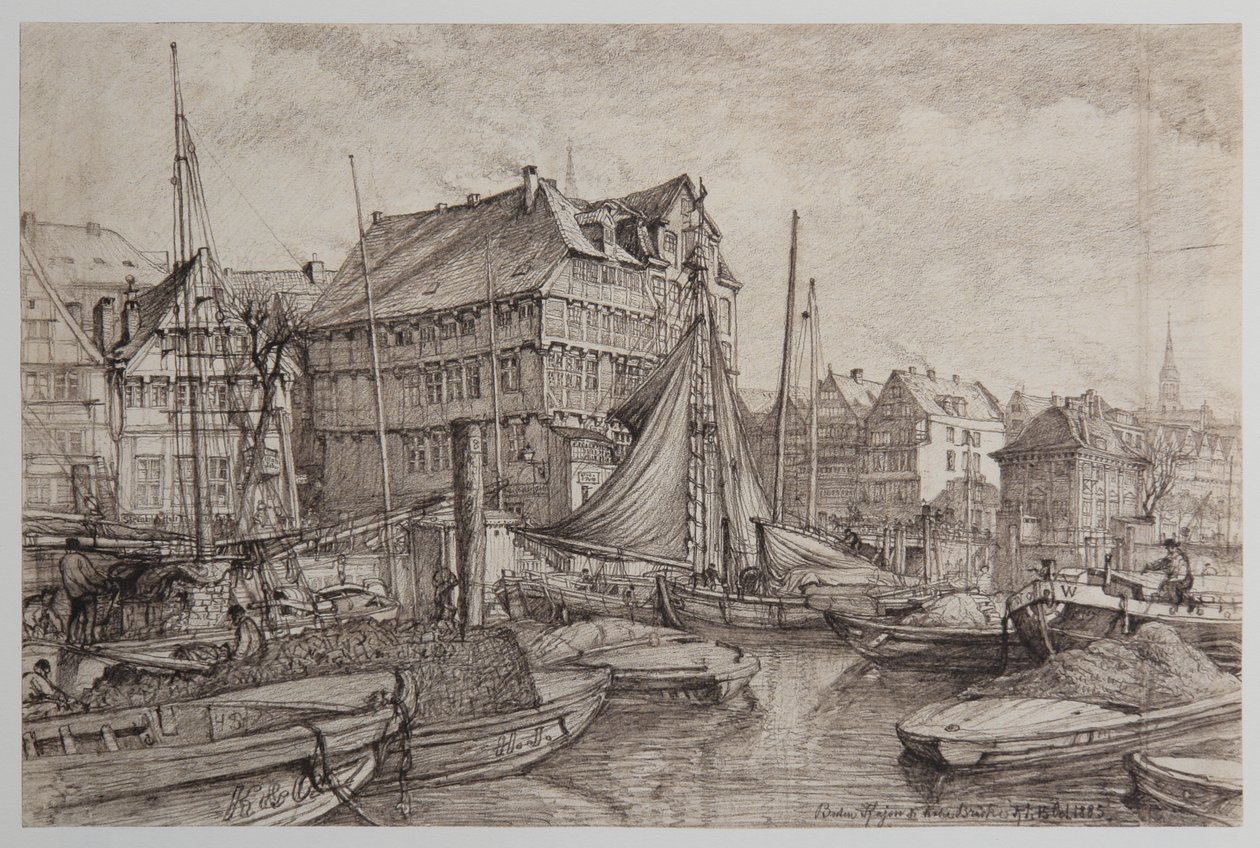 Hohe-Brücke door Johann Theobald Riefesell