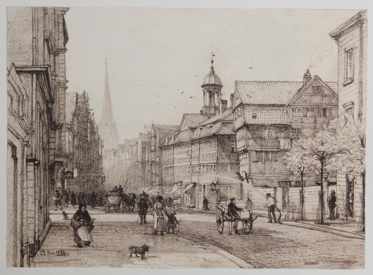 Spitalerstraße door Johann Theobald Riefesell