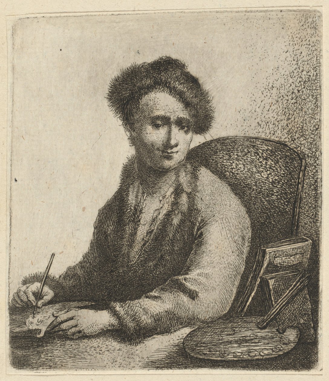 Zelfportret door Johann Andreas Benjamin Nothnagel