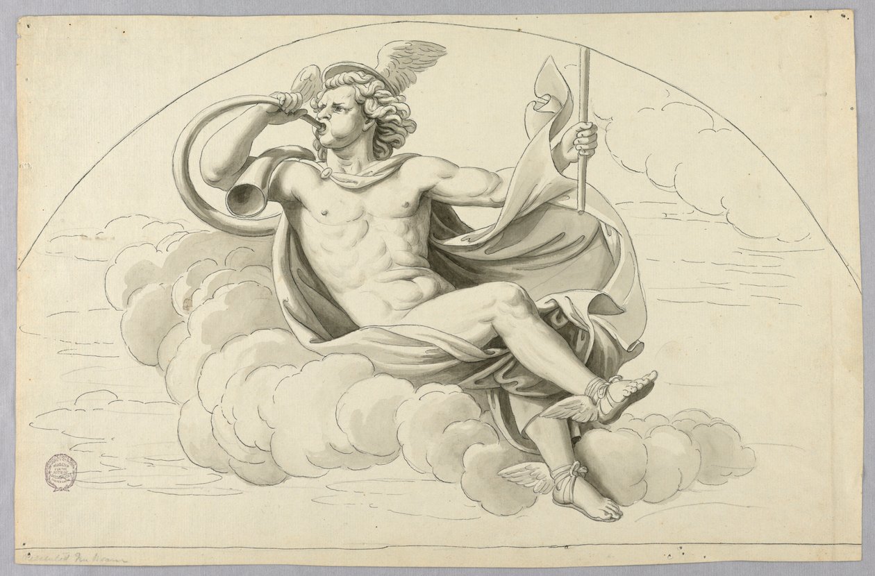 Hermes door Johann August Nahl the Younger