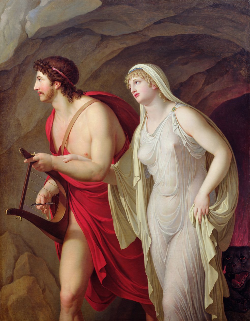 Orpheus en Eurydice, 1807 door Johann August Nahl the Younger