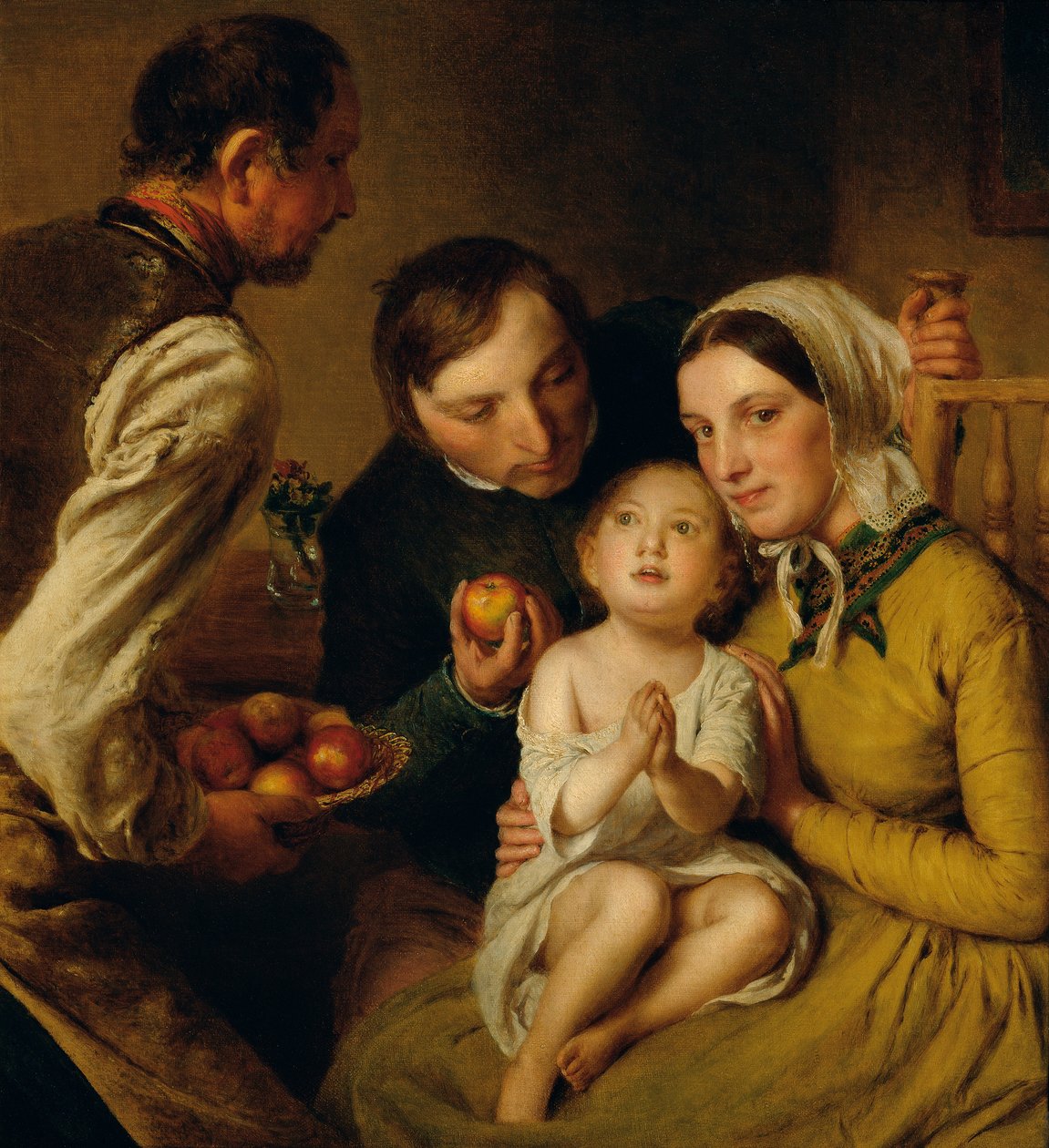 Het leren bidden (Familie Reiter) door Johann Baptist Reiter