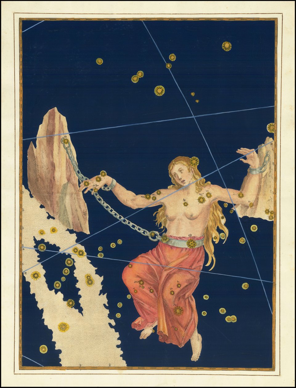 Johann Bayer - Andromeda door Johann Bayer