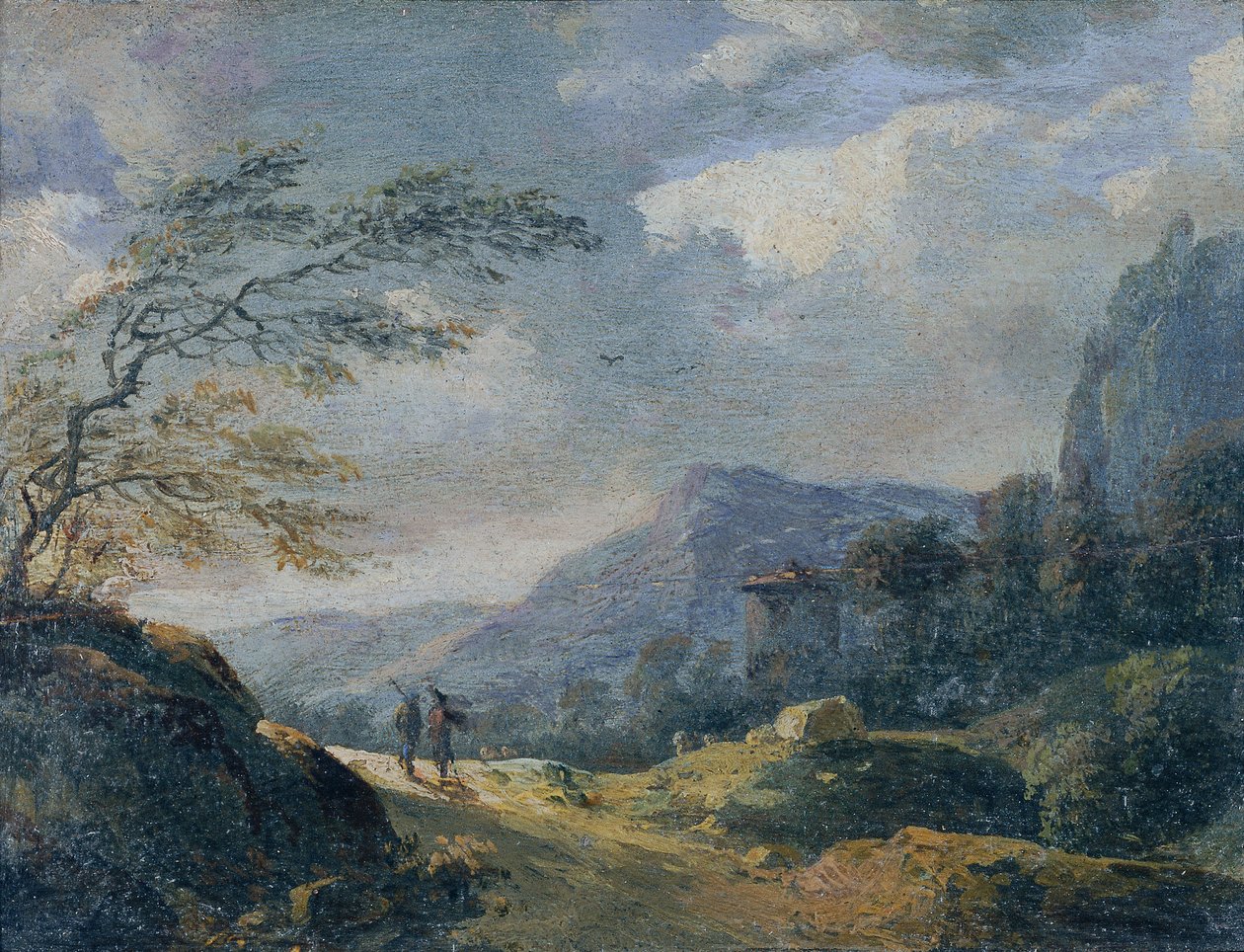 Klein berglandschap door Johann Christian Brand