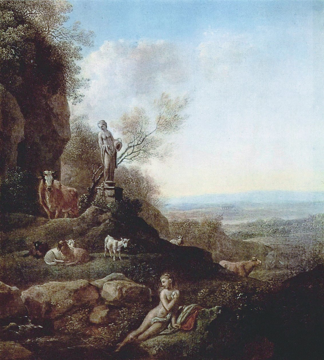 Italiaans landschap door Johann Christian Klengel