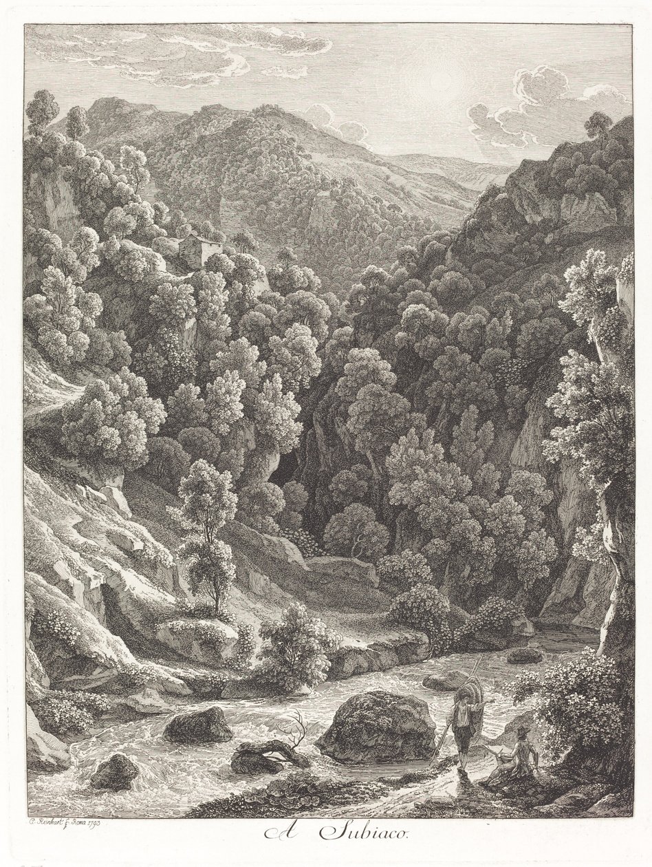 Bij Subiaco (Dichtbij Subiaco) door Johann Christian Reinhart