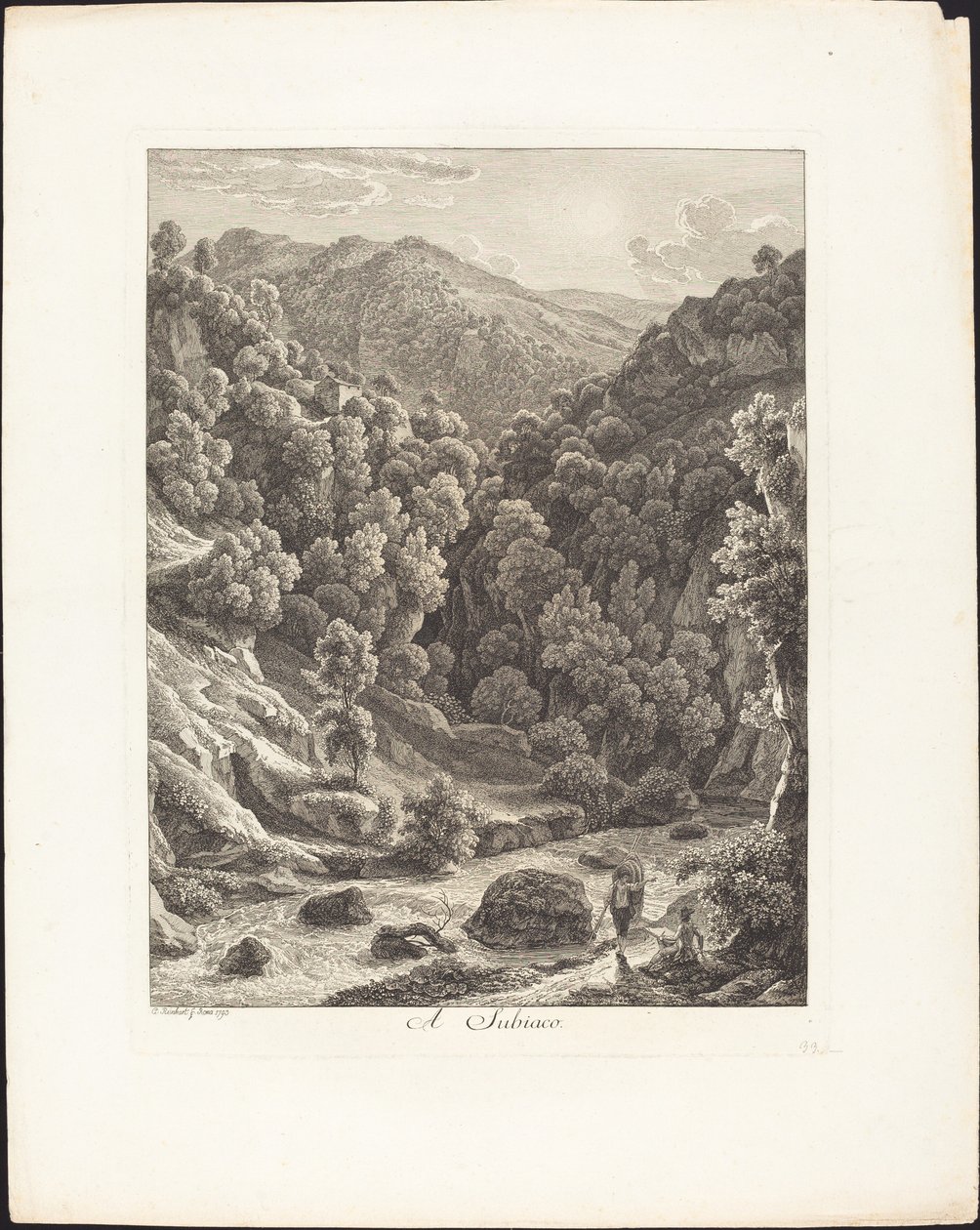 In Subiaco door Johann Christian Reinhart