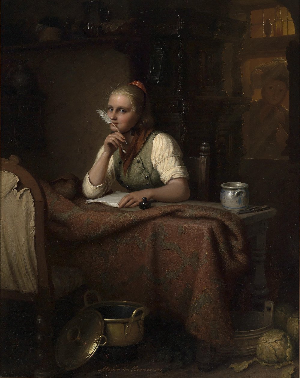 De brief door Johann Georg Meyer