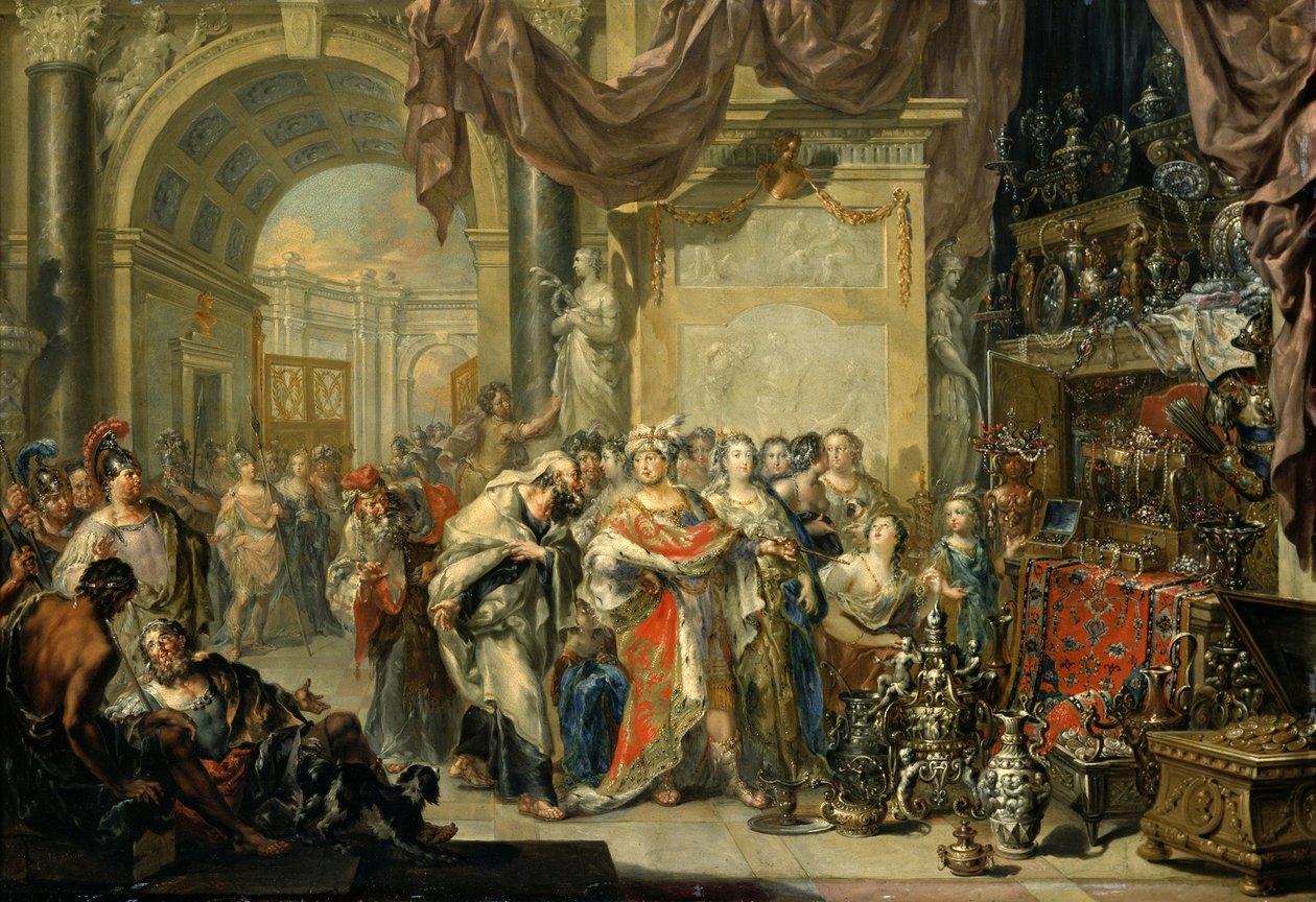 Croesus en Solon door Johann Georg Platzer