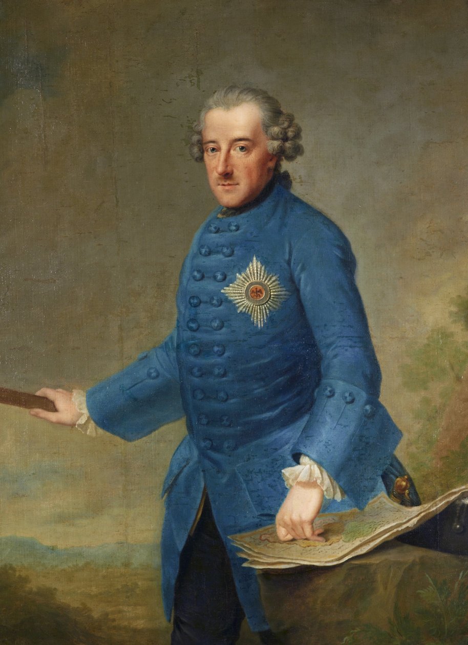 Frederik de Grote door Johann Georg Ziesenis