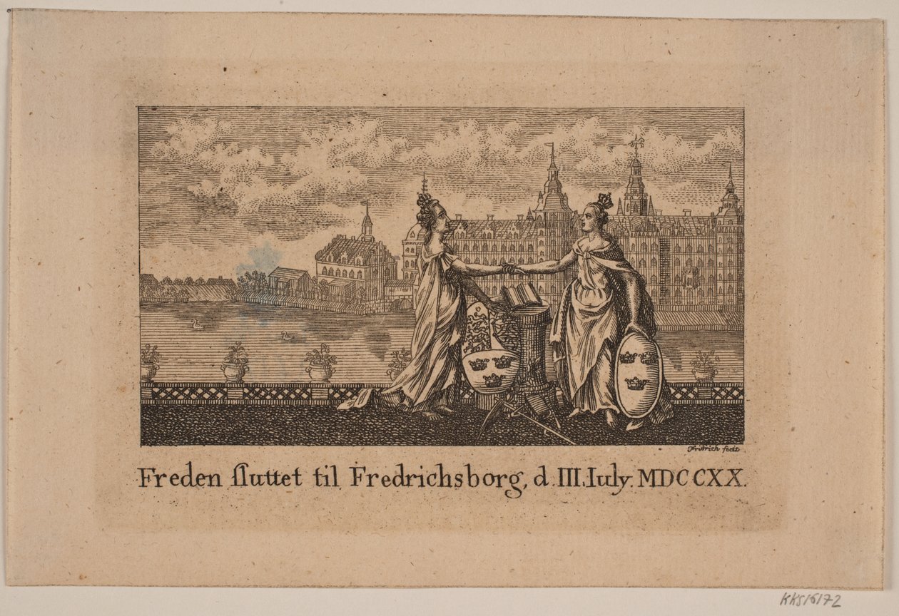 Vrede gesloten in Frederiksborg door Johann Gottlieb Friedrich