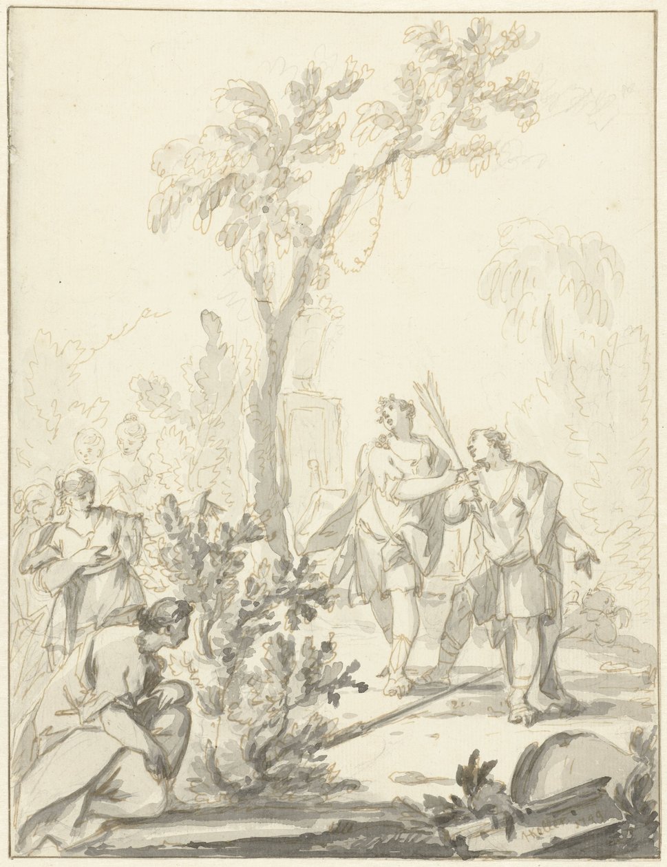 Allegorische voorstelling door Johann Heinrich Keller (II)
