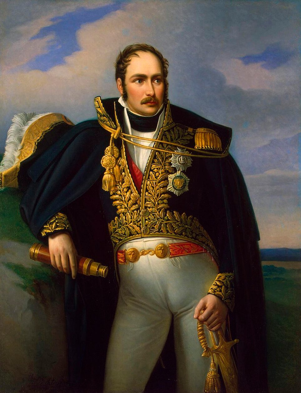 Eugène de Beauharnais 1781-1824, 1830-1833 door Johann Heinrich Richter