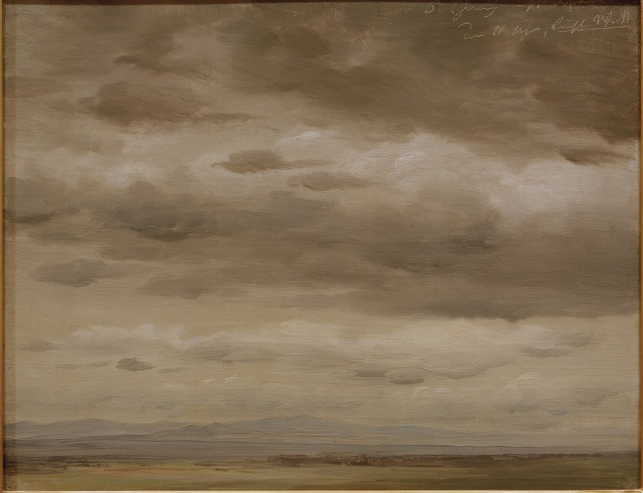 Wolkenschets door Johann Heinrich Schilbach