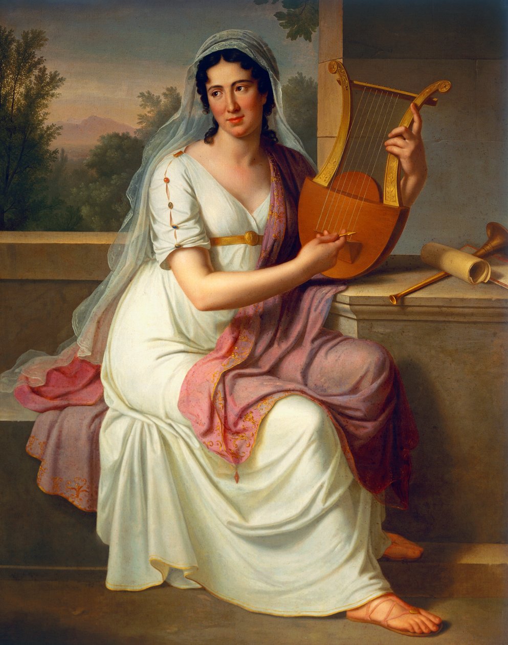 Isabella Colbran door Johann Heinrich Schmidt